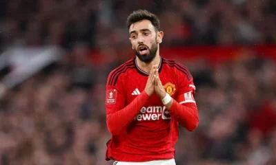 Reason Why Man Utd captain Bruno Fernandes was not sent off during Manchester United vs Liverpool after the controversial tackle of Dominik Szoboszlai in the FA CUP Quarter final