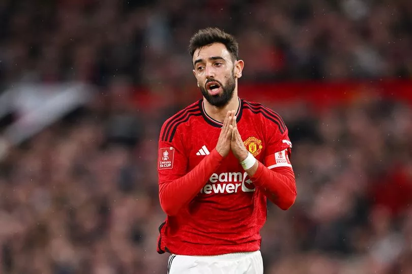 Reason Why Man Utd captain Bruno Fernandes was not sent off during Manchester United vs Liverpool after the controversial tackle of Dominik Szoboszlai in the FA CUP Quarter final